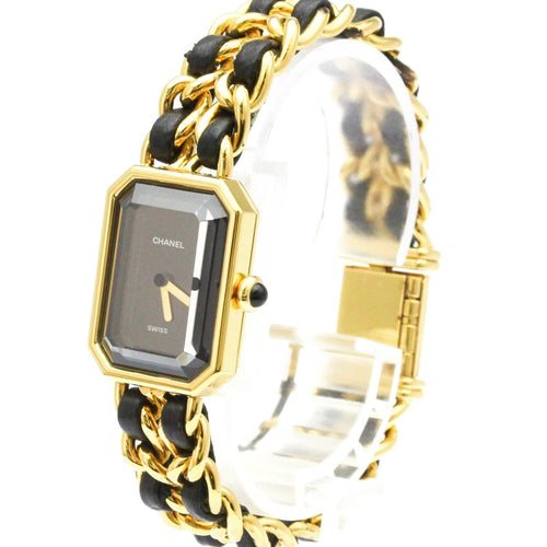 Montre Chanel Première Rock - Montre quartz en métal plaqué et cuir 58 Facettes uyvwnrfz3r