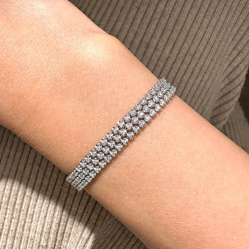 Bracelet AITCHES - Bracelet tennis en or blanc 18K et diamants 58 Facettes GBT1018WG
