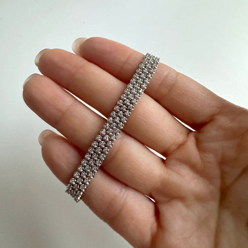 Bracelet AITCHES - Bracelet tennis en or blanc 18K et diamants 58 Facettes GBT1018WG