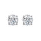 Bague AITCHES - Boucles d'oreilles solitaires diamants en or blanc 18K 58 Facettes GER1010WG