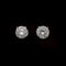 Bague AITCHES - Boucles d'oreilles solitaires diamants en or blanc 18K 58 Facettes GER1010WG