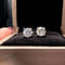 Bague AITCHES - Boucles d'oreilles solitaires diamants en or blanc 18K 58 Facettes GER1010WG