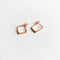 Boucles d'oreilles AITCHES - Boucles d'oreilles Jullie Square en argent 925 plaqué or rose 58 Facettes SER1002RG