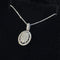 Collier AITCHES - Collier cluster diamant ovale en or blanc 18K 58 Facettes GPD1331WG