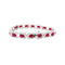 Bracelet Bracelet or blanc, diamants et rubis. 58 Facettes 35546