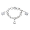 CHANEL - Bracelet avec charms en or gris et diamants