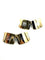 Boutons de manchette Hermès - Boutons de manchette vintage en argent et or jaune 58 Facettes HERMES BM