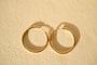 Créoles 3 cm en or jaune 18 carats 58 Facettes 3740
