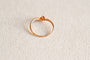 Bague cœur ajouré en or jaune 18 carats et rubis 58 Facettes 3691