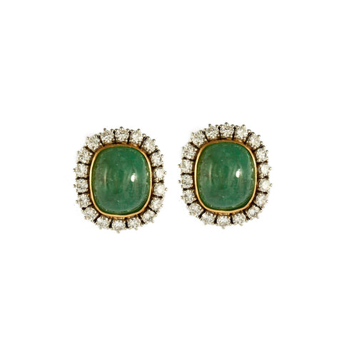 Boucles d'oreilles Boucles d’oreilles - Émeraudes et diamants en or blanc 58 Facettes BO/230069/