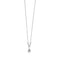 Collier pendentif en or blanc et zircons 58 Facettes BO/230104/