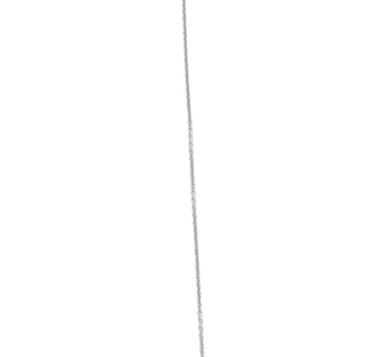 Collier pendentif en or blanc et zircons 58 Facettes BO/230104/