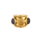 Bague 48 Bague jonc en or jaune et pierres de couleur 58 Facettes BO/240030/