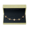 Bracelet Van Cleef & Arpels Vintage Alhambra - Bracelet 5 motifs en or rose et nacre grise 58 Facettes