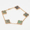 Bracelet Van Cleef & Arpels Vintage Alhambra - Bracelet 5 motifs en or rose et nacre grise 58 Facettes