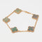 Bracelet Van Cleef & Arpels Vintage Alhambra - Bracelet 5 motifs en or rose et nacre grise 58 Facettes