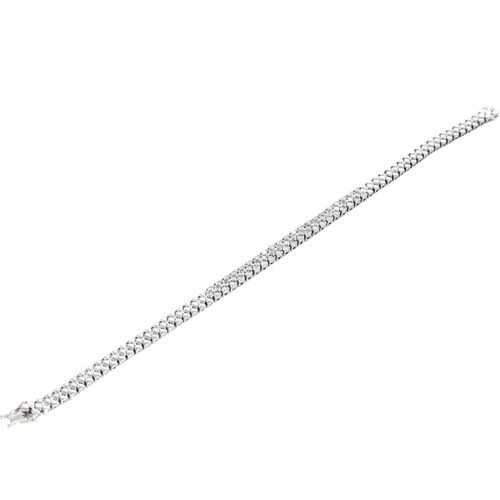 Bracelet Bracelet - Bracelet en or blanc et diamants 58 Facettes BO/240012/
