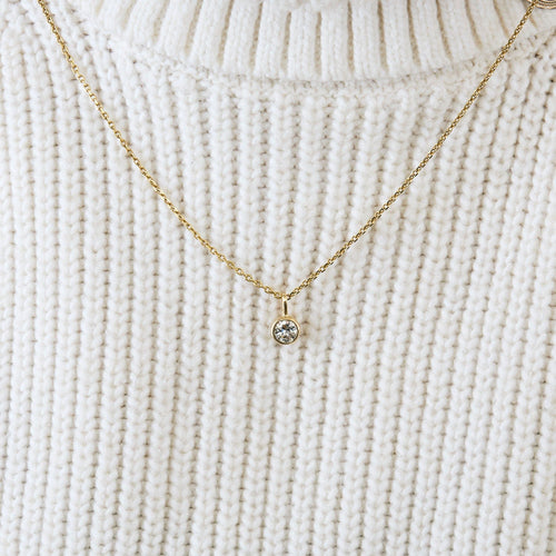 Pendentif Pendentif solitaire en or jaune et diamant 58 Facettes BO/240015