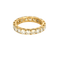 Bague 59 Alliance américaine - Bague en or jaune, diamants 58 Facettes BO/250001 NSS