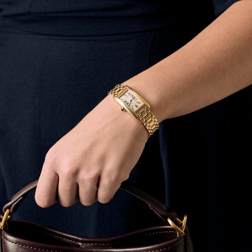 Montre Cartier Tank Américaine - Montre en or jaune 58 Facettes BO/250012
