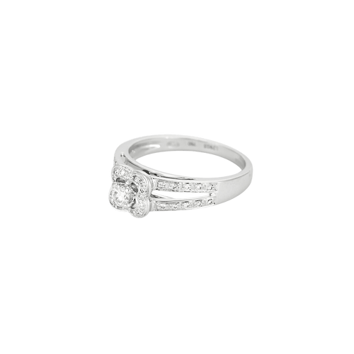 Bague 48 Bague - Bague en or blanc et diamants 58 Facettes BO/250011/