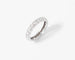 Bague Alliance - Bague en platine sertie de diamants 58 Facettes