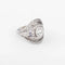 Bague Bague dôme en platine, diamant et saphirs 58 Facettes 1
