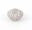 Bague Bague dôme en platine et diamants 58 Facettes