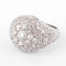 Bague Bague dôme en platine et diamants 58 Facettes