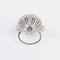 Bague Bague cocktail en or gris, diamants et saphir cabochon 58 Facettes