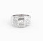 Bague Bague Art déco à gradins en platine et diamants 58 Facettes 1