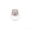 Bague Bague rectangulaire en platine, diamants et rubis 58 Facettes 1