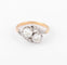Bague Toi & Moi - Bague en platine, or jaune et diamants 58 Facettes