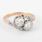 Bague Toi & Moi - Bague en platine, or jaune et diamants 58 Facettes