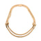 Collier Collier double rang en or jaune, platine et diamants 58 Facettes 1