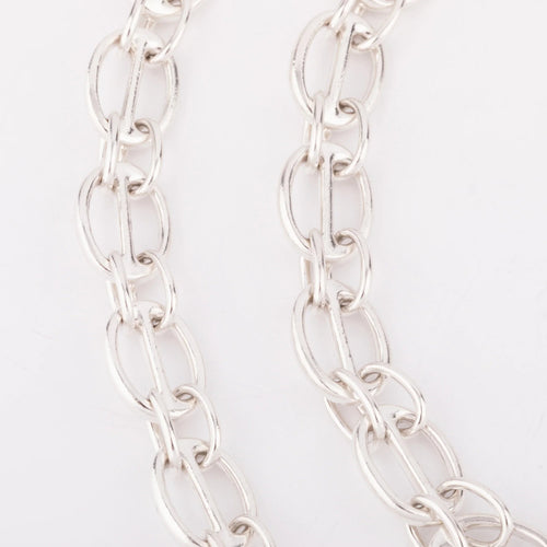 Collier Hermès - Sautoir en argent 58 Facettes 1