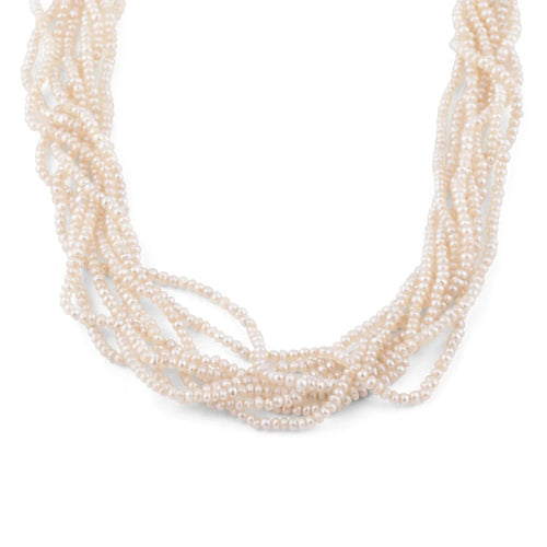 Collier Collier Bayadère 1920 en platine, perles fines et diamants 58 Facettes 1