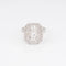 Bague Bague rectangulaire en platine et diamants 58 Facettes 1