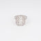 Bague Bague rectangulaire en platine et diamants 58 Facettes 1