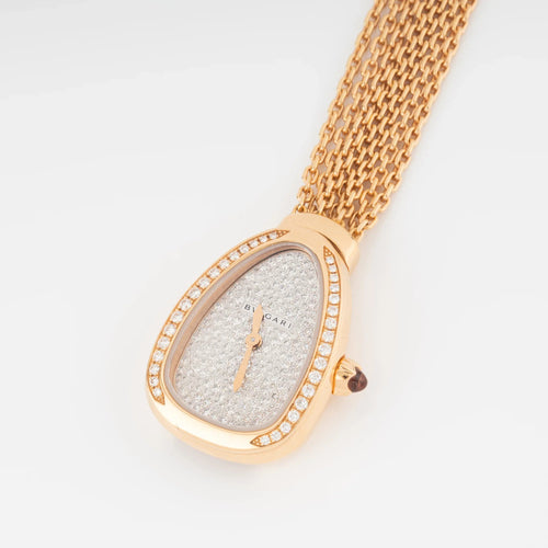 Montre Bvlgari Serpenti - Montre en or rose et diamants 58 Facettes 1