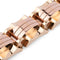 Bracelet Bracelet Tank en or jaune et rose 58 Facettes 1
