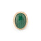 Bague 54 Bague en or jaune brossé, malachite et diamants 58 Facettes 1