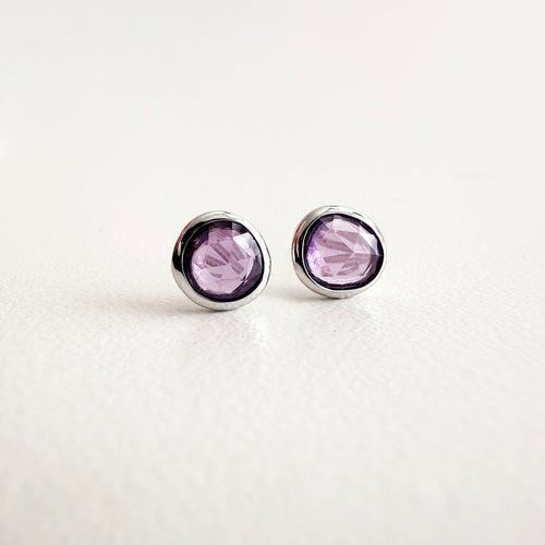 Boucles d'oreilles Aitches Love More - Boucles d'oreilles en or blanc et saphirs violets 58 Facettes GER1041RP