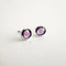 Boucles d'oreilles Aitches Love More - Boucles d'oreilles en or blanc et saphirs violets 58 Facettes GER1041RP