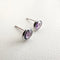 Boucles d'oreilles Aitches Love More - Boucles d'oreilles en or blanc et saphirs violets 58 Facettes GER1041RP