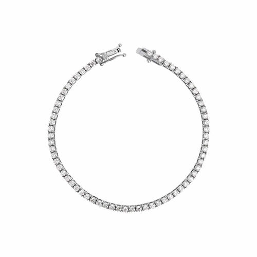 Bracelet Aitches - Bracelet tennis Embrace en or blanc 18K diamants 58 Facettes GBT1039WG