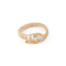Bague 56 Bague serpent tubogas en or jaune et diamants taille ancienne 58 Facettes 1