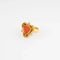 Bague 54 Bague étrusque en or jaune 18k avec opale de feu, diamants et péridot 58 Facettes 1