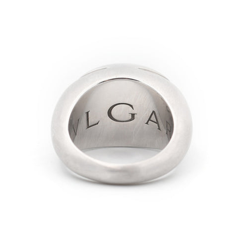 Bague 54 Bulgari - Bague Cabochon en or blanc 58 Facettes 22978