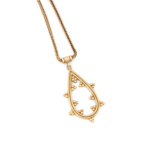 Collier Zolotas - Collier avec pendentif ciselé en or jaune 18k 58 Facettes 1